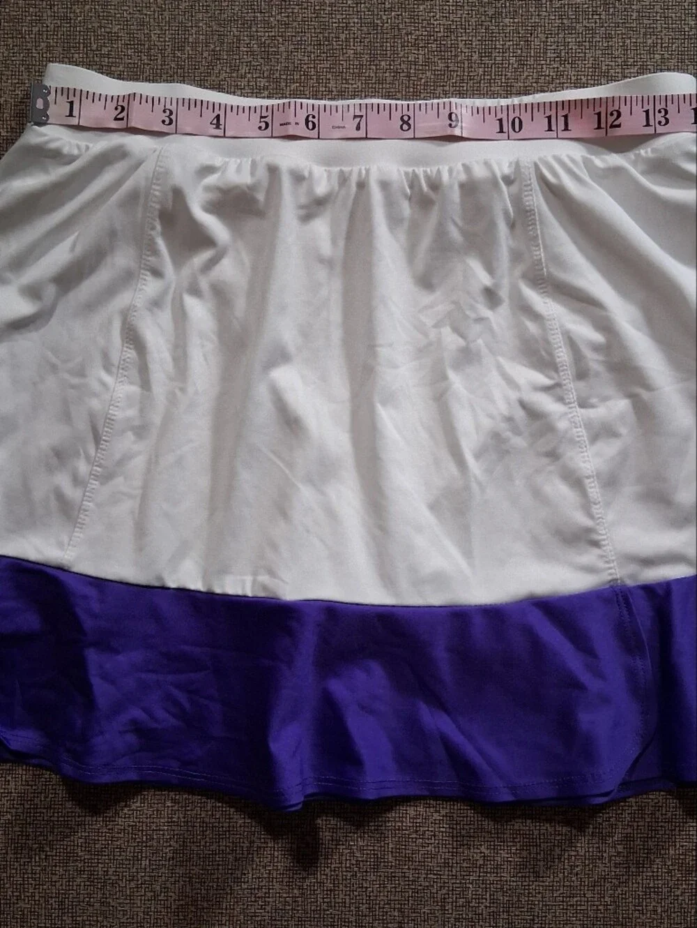 Tail White & Purple Flounce Golf Tennis Skort Skirt Size Medium
